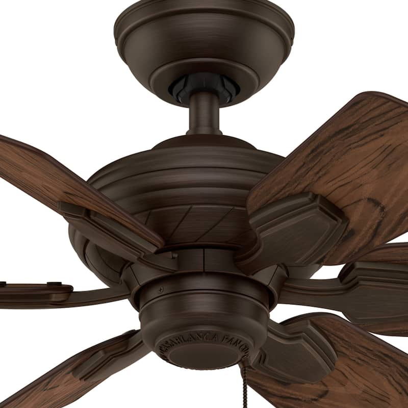 Casablanca 31" Wailea Outdoor Ceiling Fan with Pull Chain, Damp Rated - Exclusive SureSpeed!