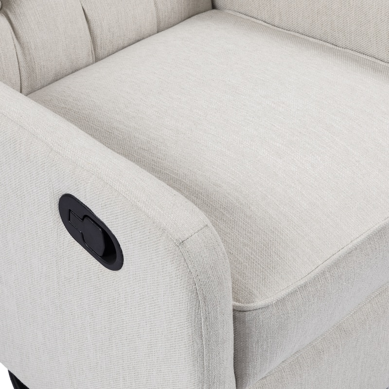 Mohaven Contemporary Tufted Wingback Swivel Recliner by Christopher Knight Home