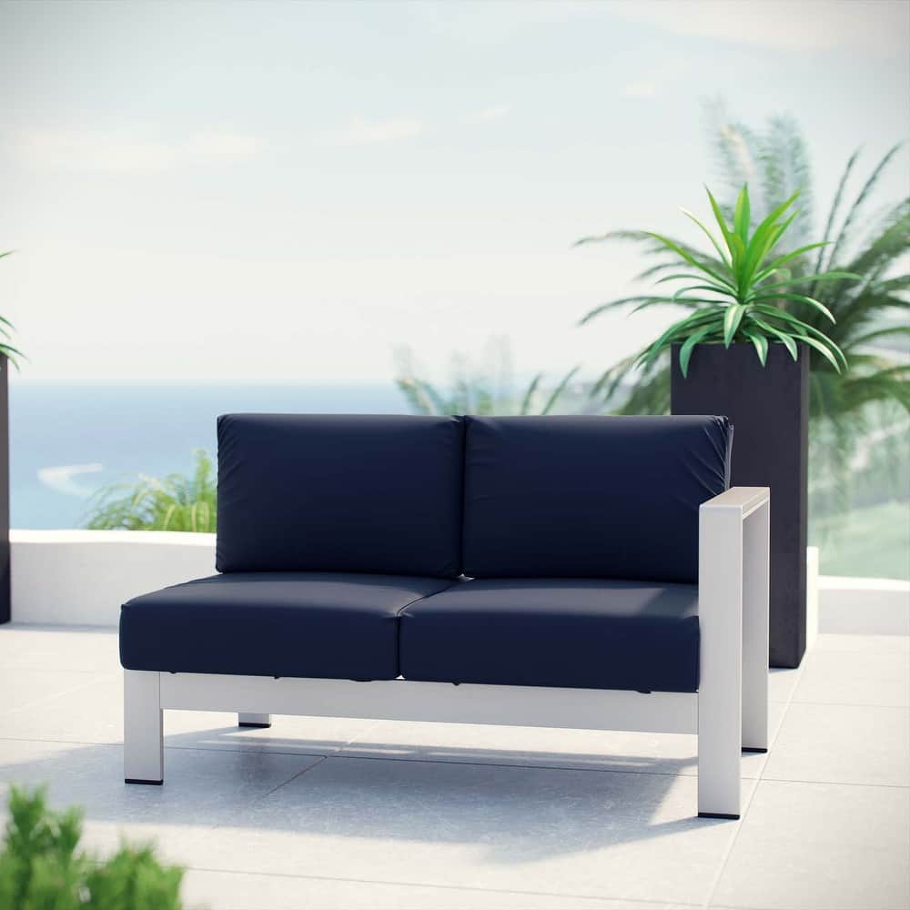 Beach Outdoor Patio Aluminum Loveseat