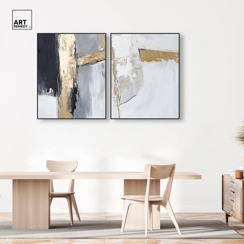 Cracks of Creation II Canvas Set of 2 by Art Remedy