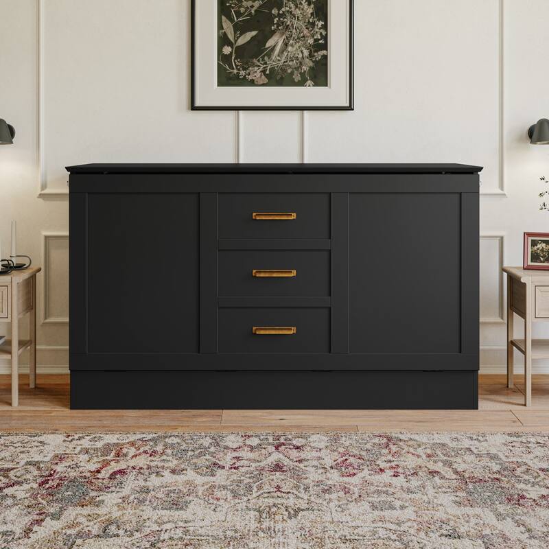 AFI Charleston Murphy Bed Chest with 6" Mattress