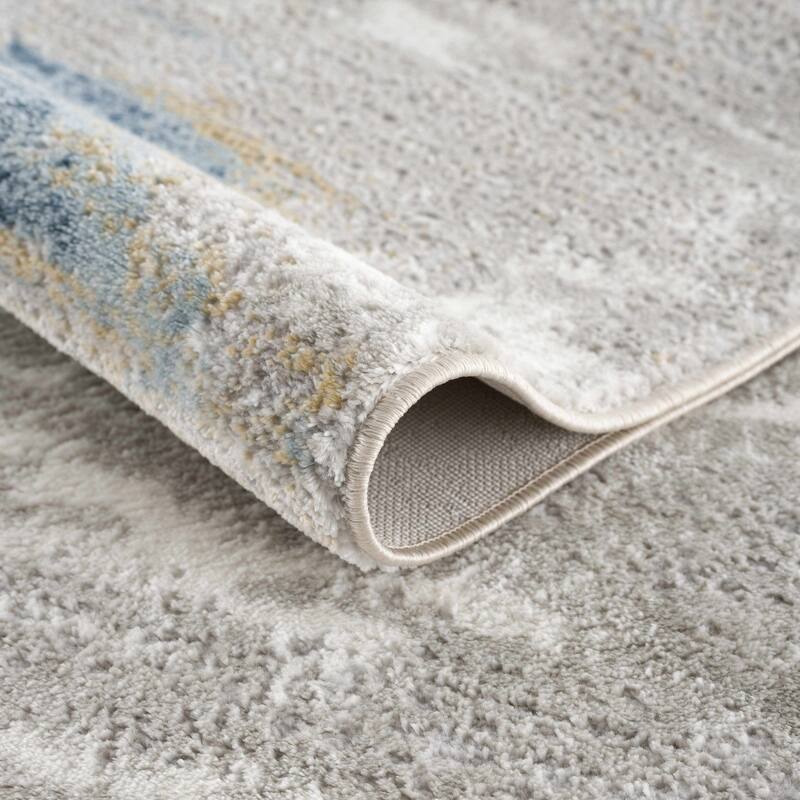 Hauteloom Liverpool Living Room, Bedroom Area Rug - Contemporary - Colorful - 5'3" x 7'