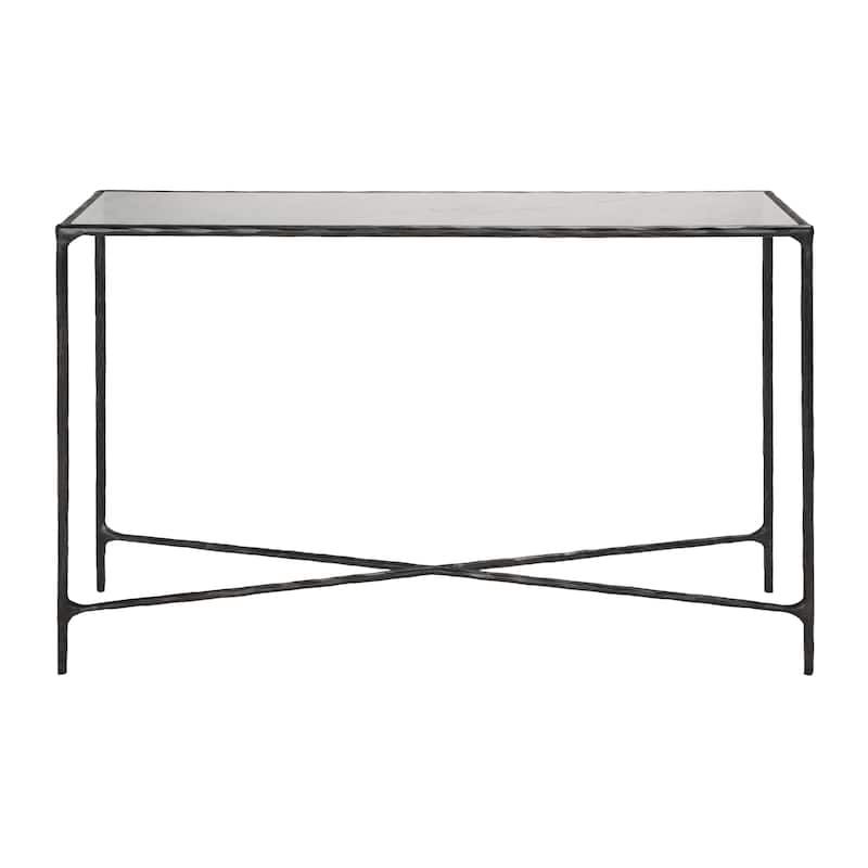 SAFAVIEH Couture Dorotea Forged Metal Rectangle Console Table - 48" W x 12" L x 30" H - 48"W x 12"D x 30"H