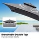 preview thumbnail 45 of 58, Pellebant 10 X 13 Feet Outdoor Cantilever Umbrella with Base