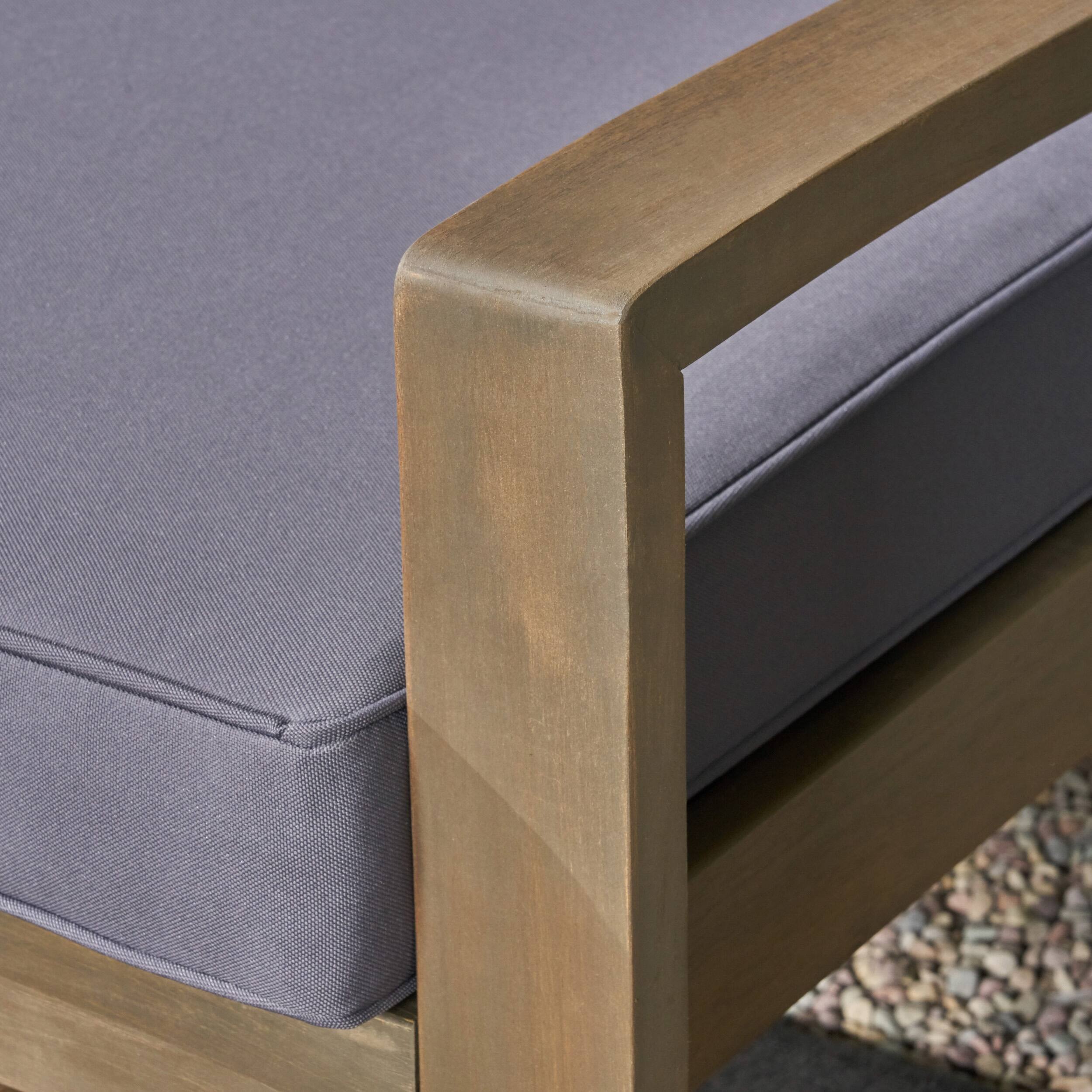 Grenada Outdoor 4seat Acacia Sectional Sofa Set by Christopher Knight Home On Sale Bed Bath