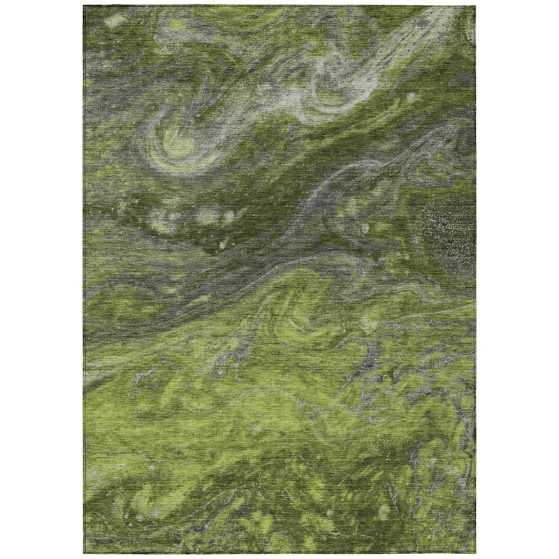 HomeRoots Abstract Transitional Rectangle Outdoor Rug