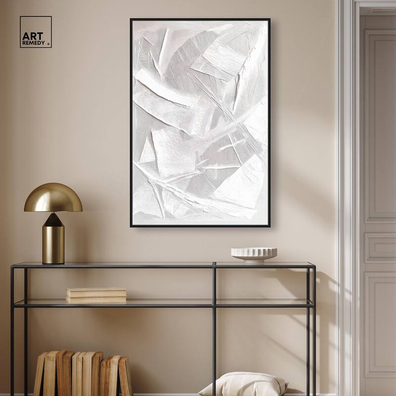 Thick White Texture II Canvas by Art Remedy