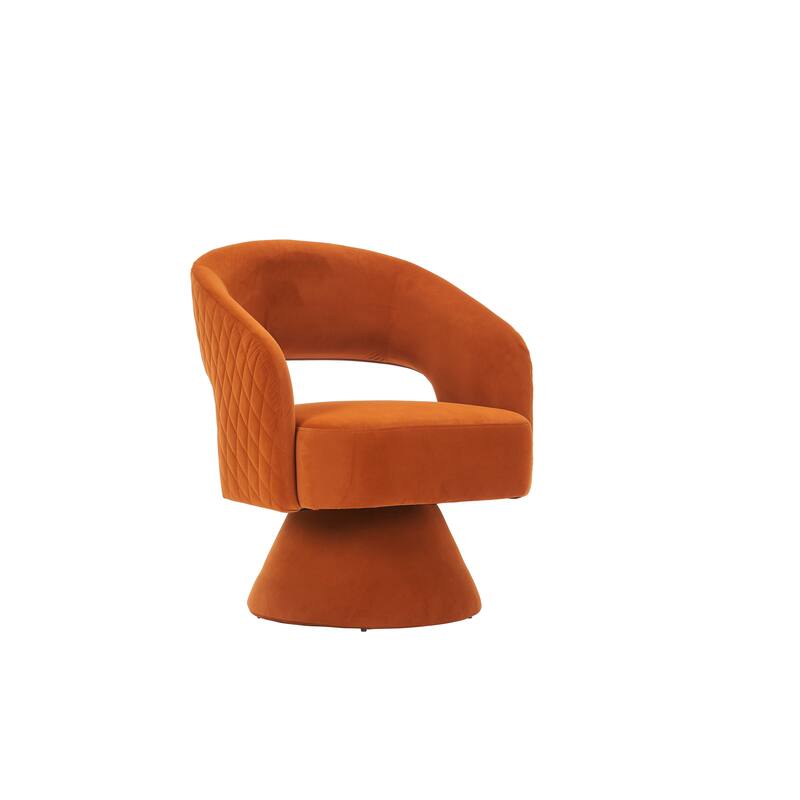 Round Barrel Chair in Fabric