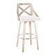 Option Cream Fabric/White Washed Wood/Chrome Footrest