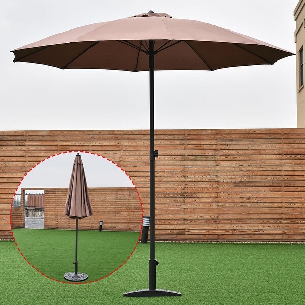 Shop Costway 8.2Ft Height Adjustable Outdoor Patio Umbrella Market Sun