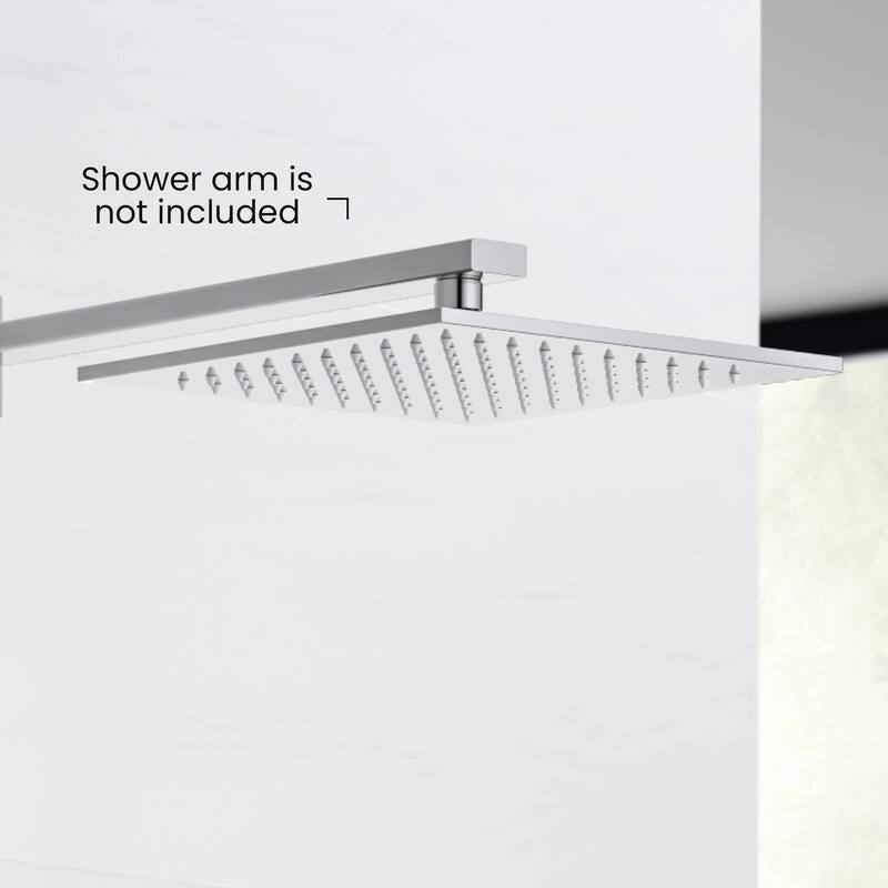 Cube 10" Metal Thin Profile Rain Shower Head 1.75 GPM