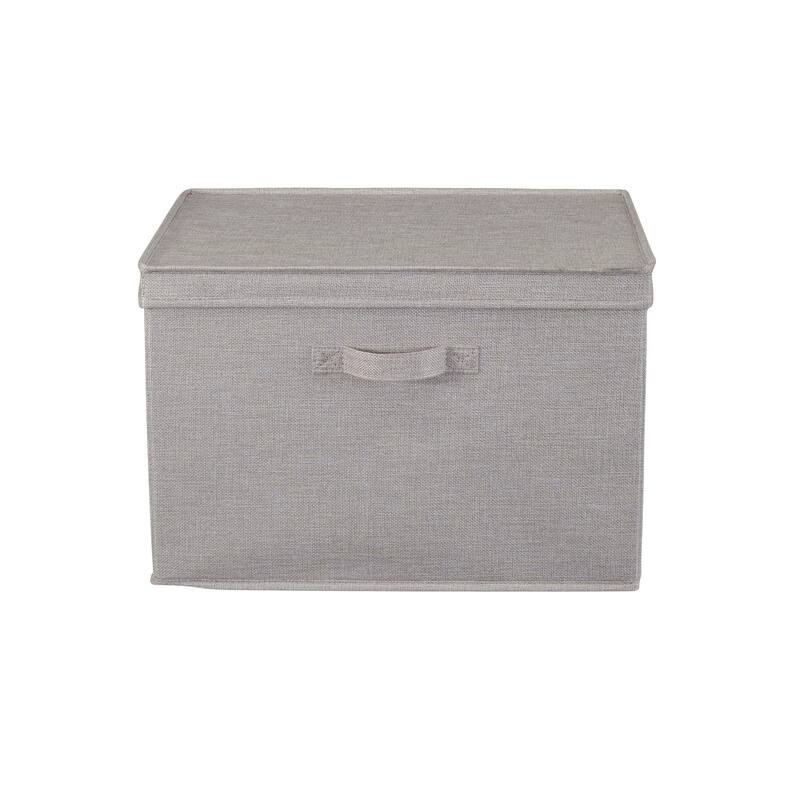 Household Essentials Wide Storage Box with Lid Box, Set of 2 - N/A