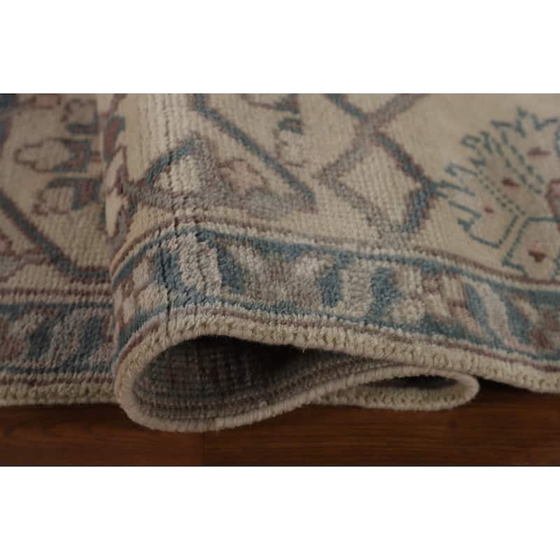 Oushak Oriental Area Rug Handmade Floral Wool Carpet - 9'0" x 11'9"