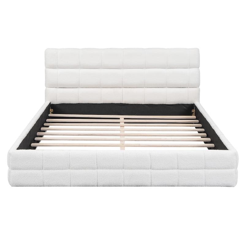 Queen Size Upholstered Platform Bed
