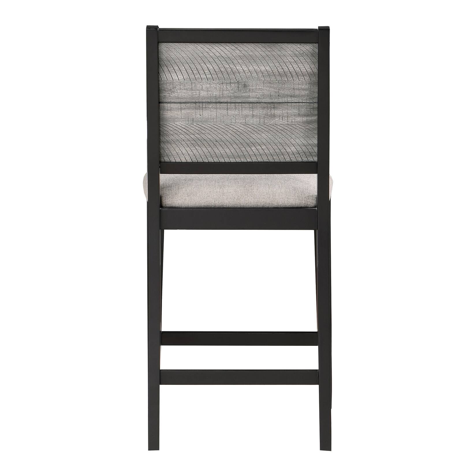 Centera Dove Grey and Black Counter Height Chairs (Set of 2) Bed Bath