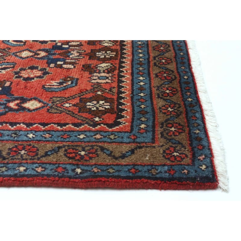 ECARPETGALLERY Hand-knotted Andelz Red Wool Rug - 3'5 x 5'8