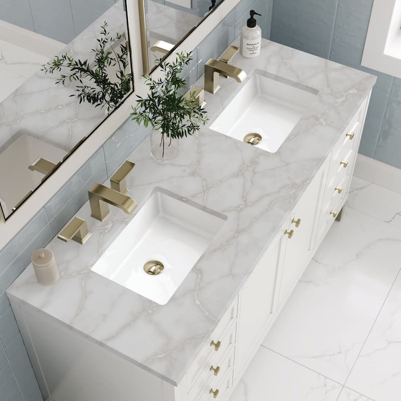 James Martin Vanities 503-V60D-3VSL Chicago 60" Free Standing Double