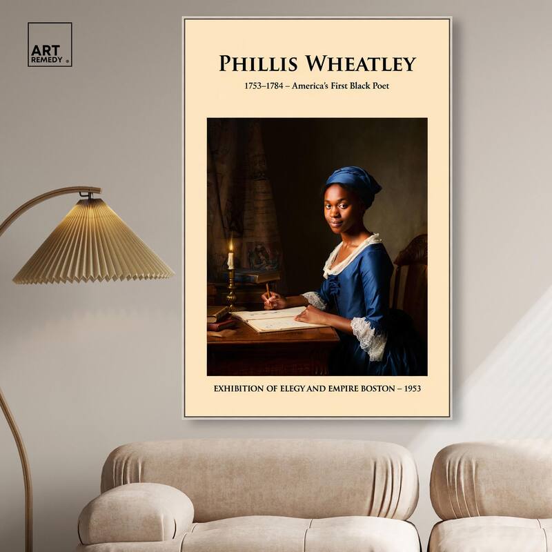 America's First Black Poet Canvas by Art Remedy