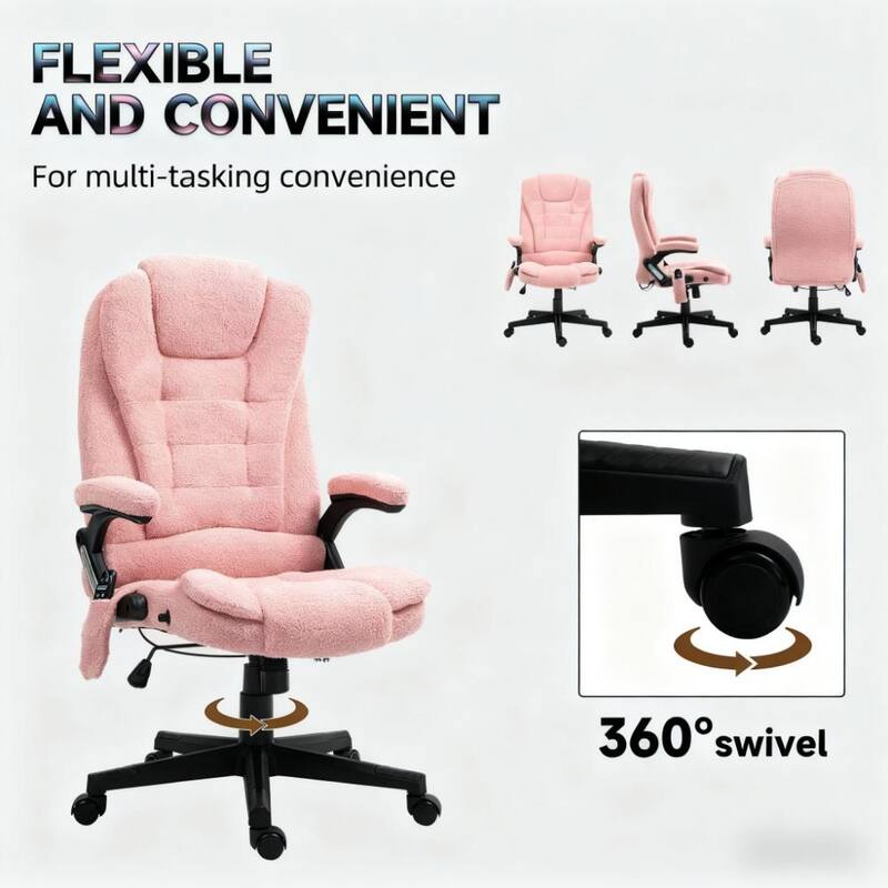 High Back Vibrating Massage Office Chair, Executive Office Chair with Heat, For Home and Office