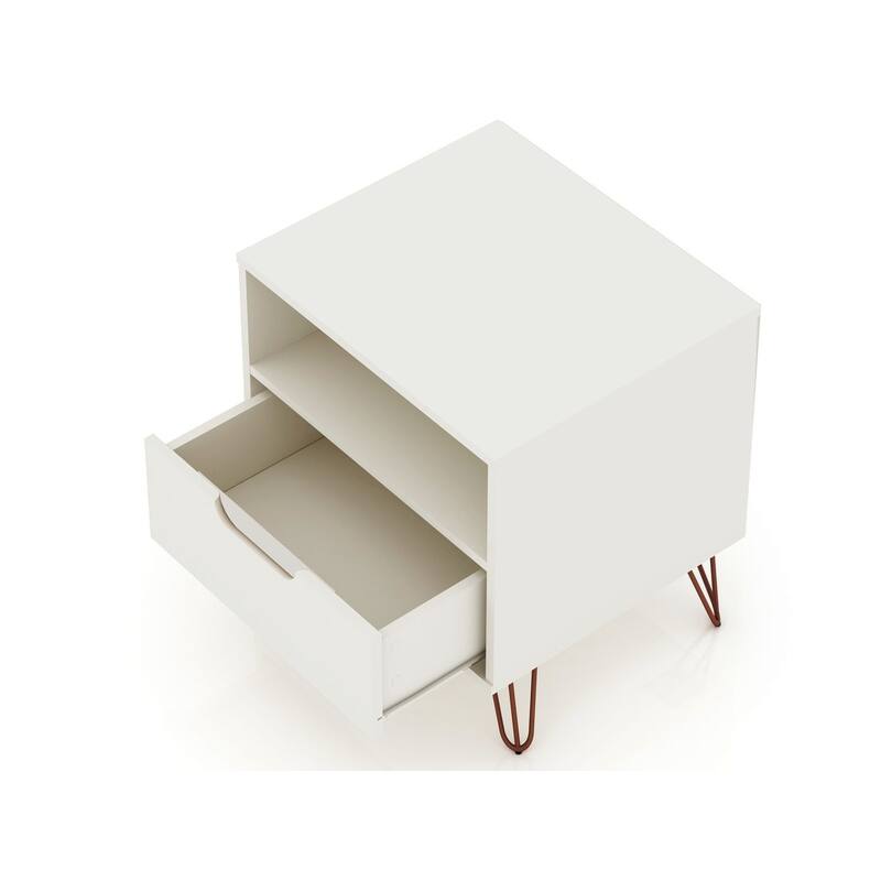 Carson Carrington Bandene Mid-century Modern 1-drawer Wood Nightstand