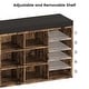 preview thumbnail 15 of 32, Shoe Storage Bench Cubby Organizer for Entryway