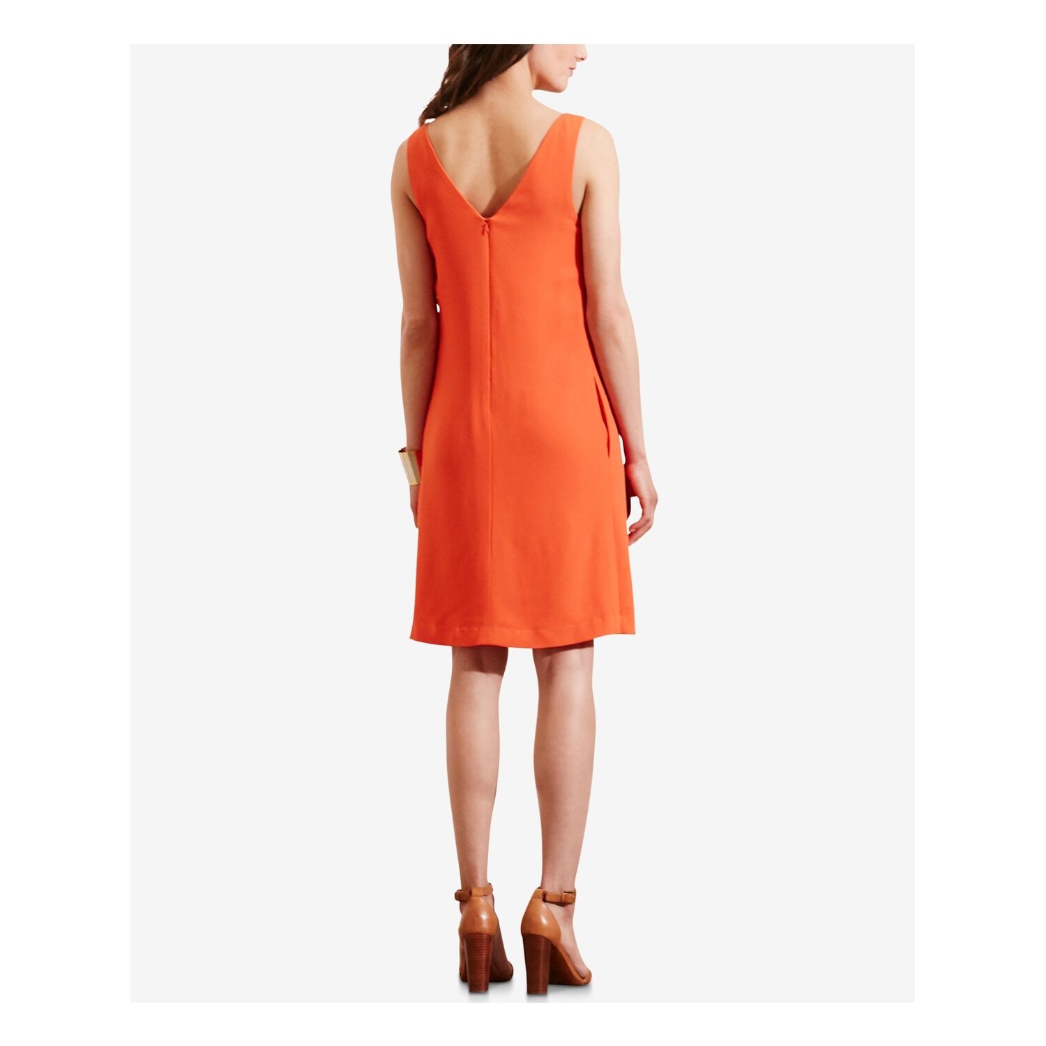 ralph lauren orange dress