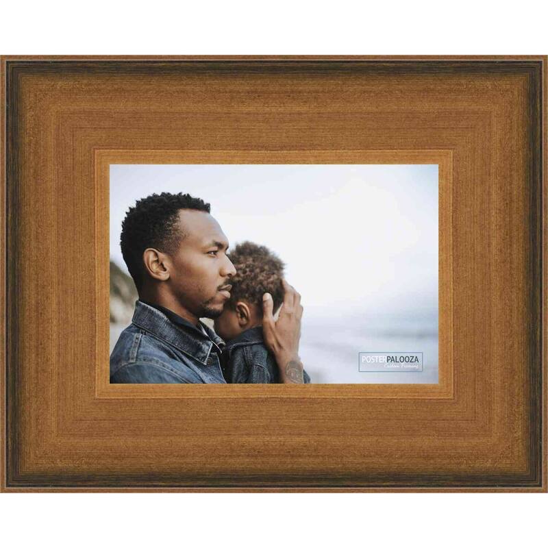 15x17 Contemporary Gold Complete Wood Picture Frame with UV Acrylic, Foam Board Backing, & Hardware