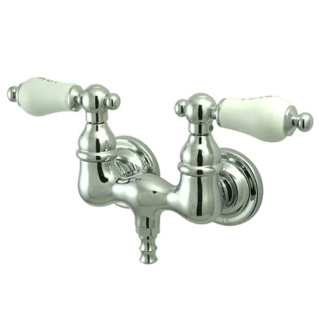 Kingston Brass Vintage Wall Mounted Clawfoot Tub Filler with Porcelain