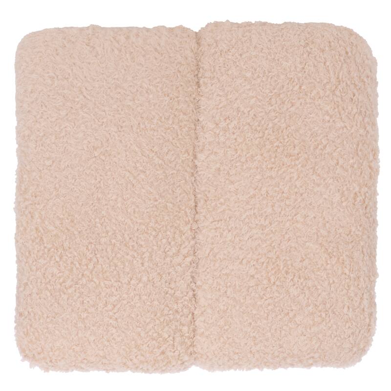 SAFAVIEH Couture Tessabella Teddy Fabric Ottoman