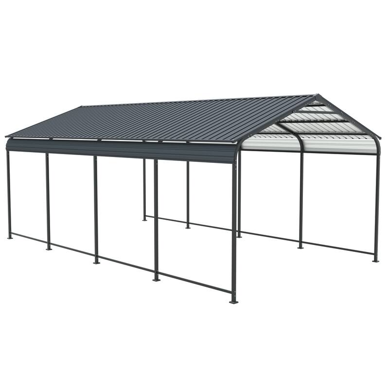 Heavy-Duty Galvanized Steel Carport‌ – Industrial-Grade Metal Shelter for Cars & Trucks with Corrosion-Resistant Frame
