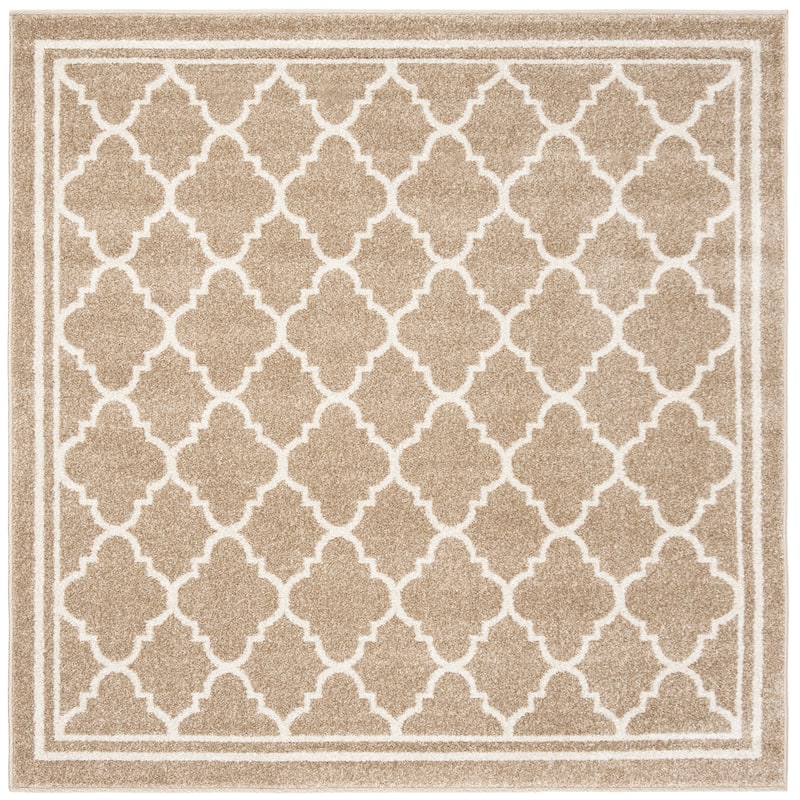 SAFAVIEH Amherst Namira Trellis Rug - 5' Square - Wheat/Beige