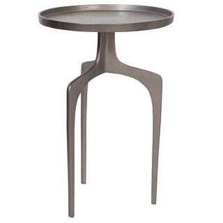 Aluminum Round Accent Table