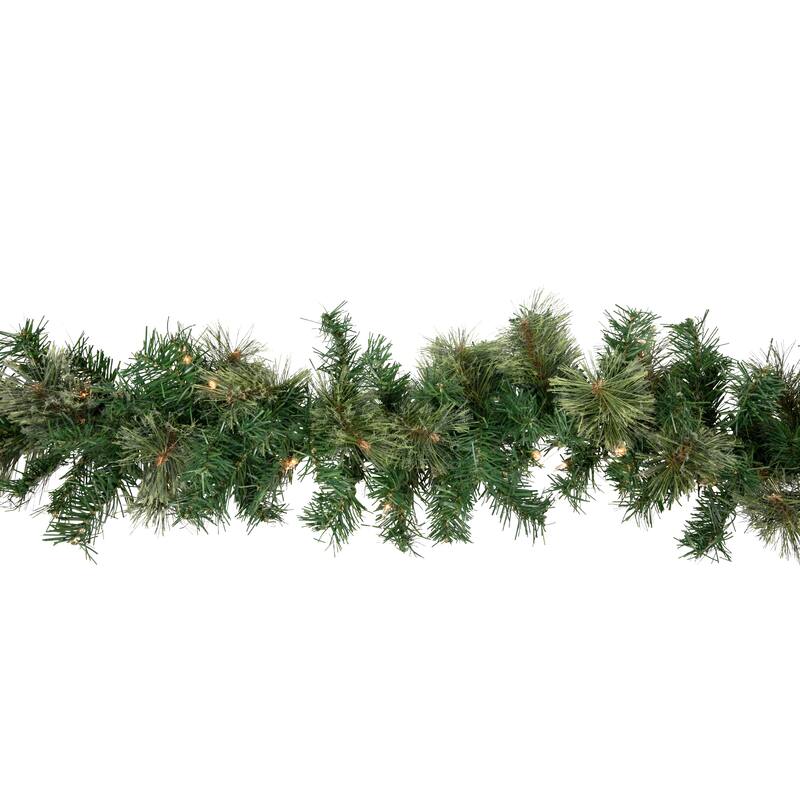 9' x 10" Oregon Cashmere Pine Artificial Christmas Garl, Clear Lights