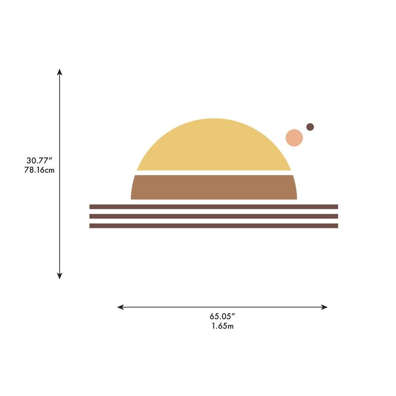 Very Gay Paint Rise Up Lights Modular Mural Peel and Stick Wall Decals