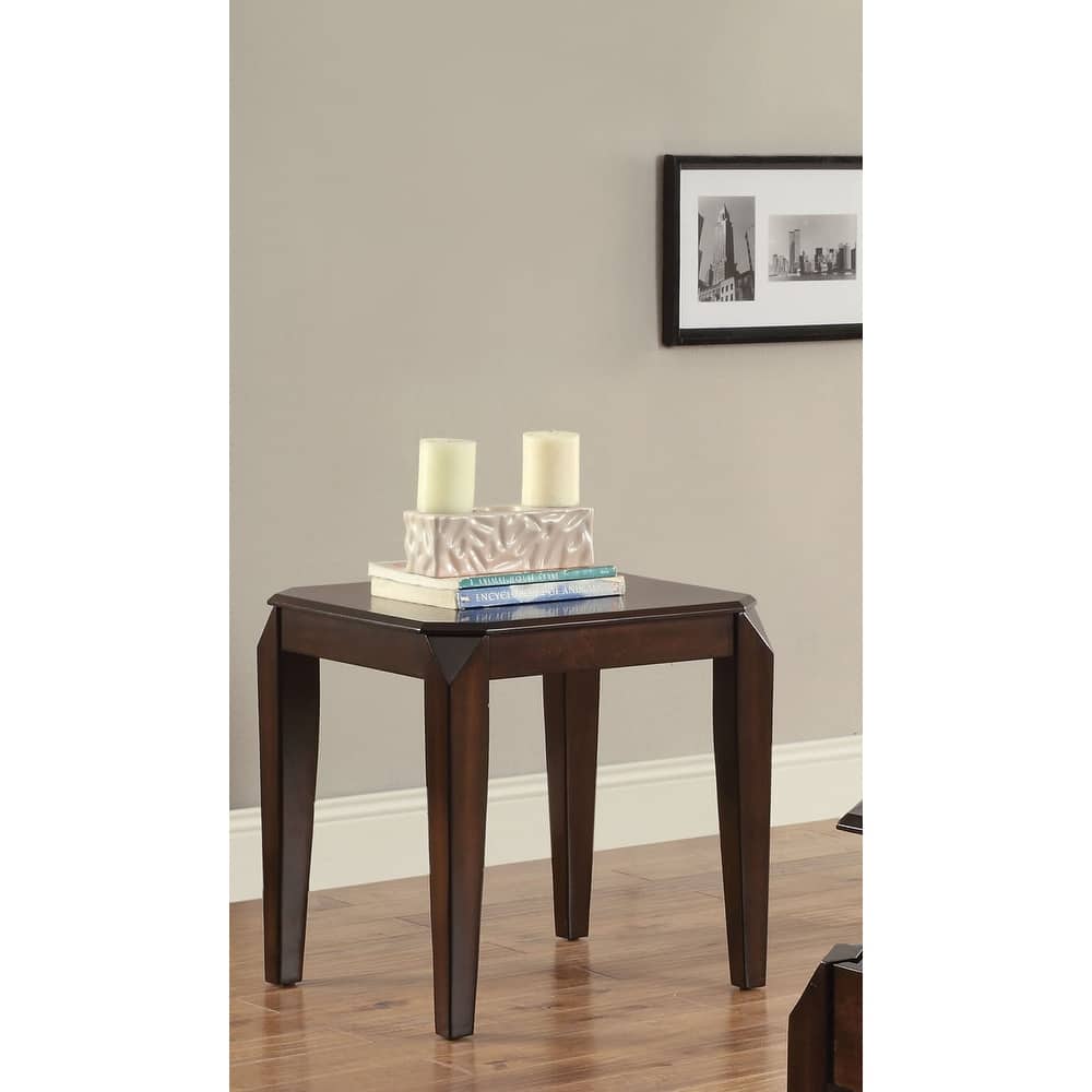 Bennington Walnut End Table with Tapered Leg