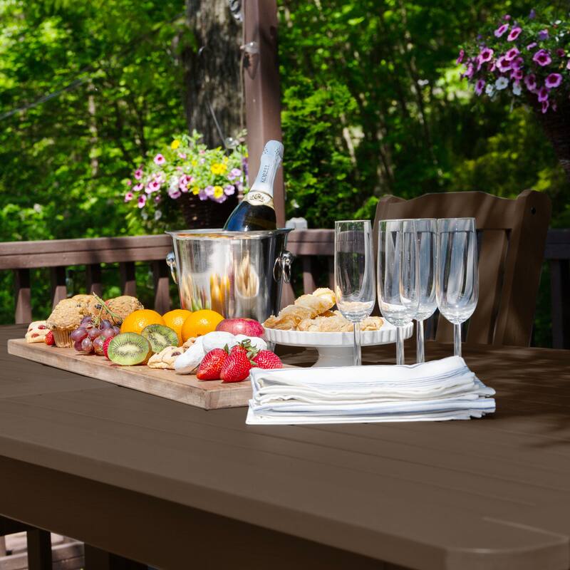 HIGHWOOD 7-Piece Outdoor Dining Set - 42" x 84" Table, Counter-height