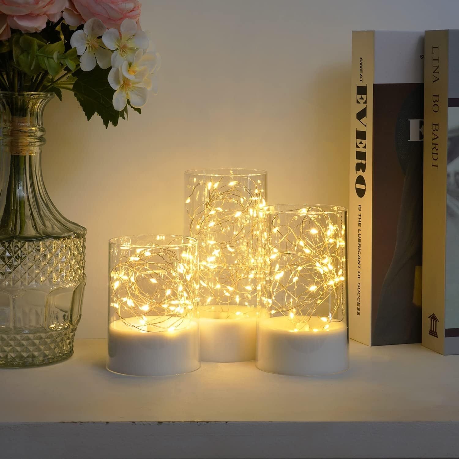 White Clear Flameless Candles with Remote Bed Bath Beyond 42261931