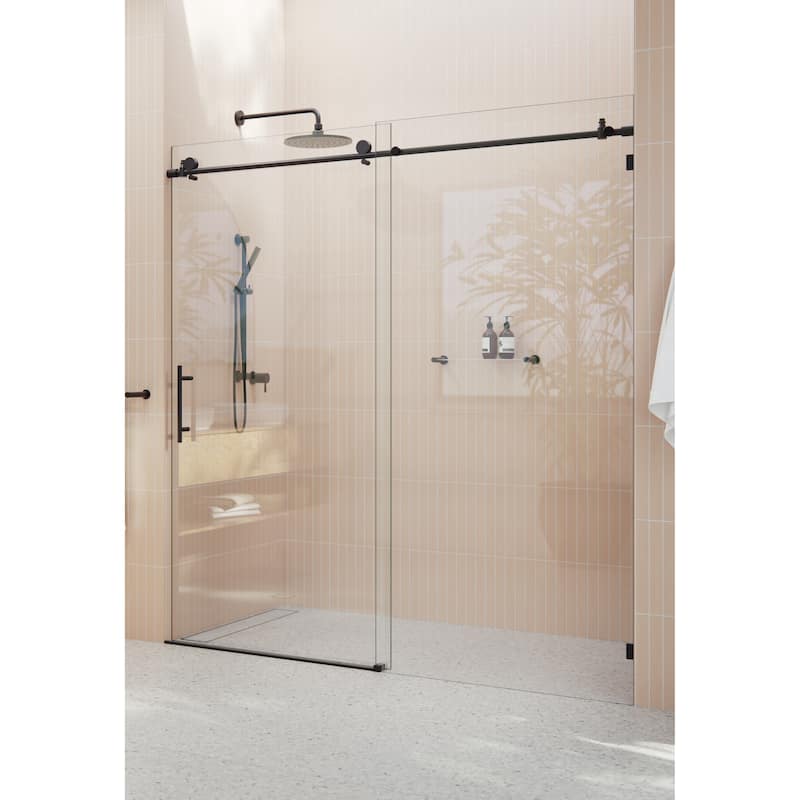Glass Warehouse 68 in. - 72 in. x 78 in. Frameless Sliding Shower Door