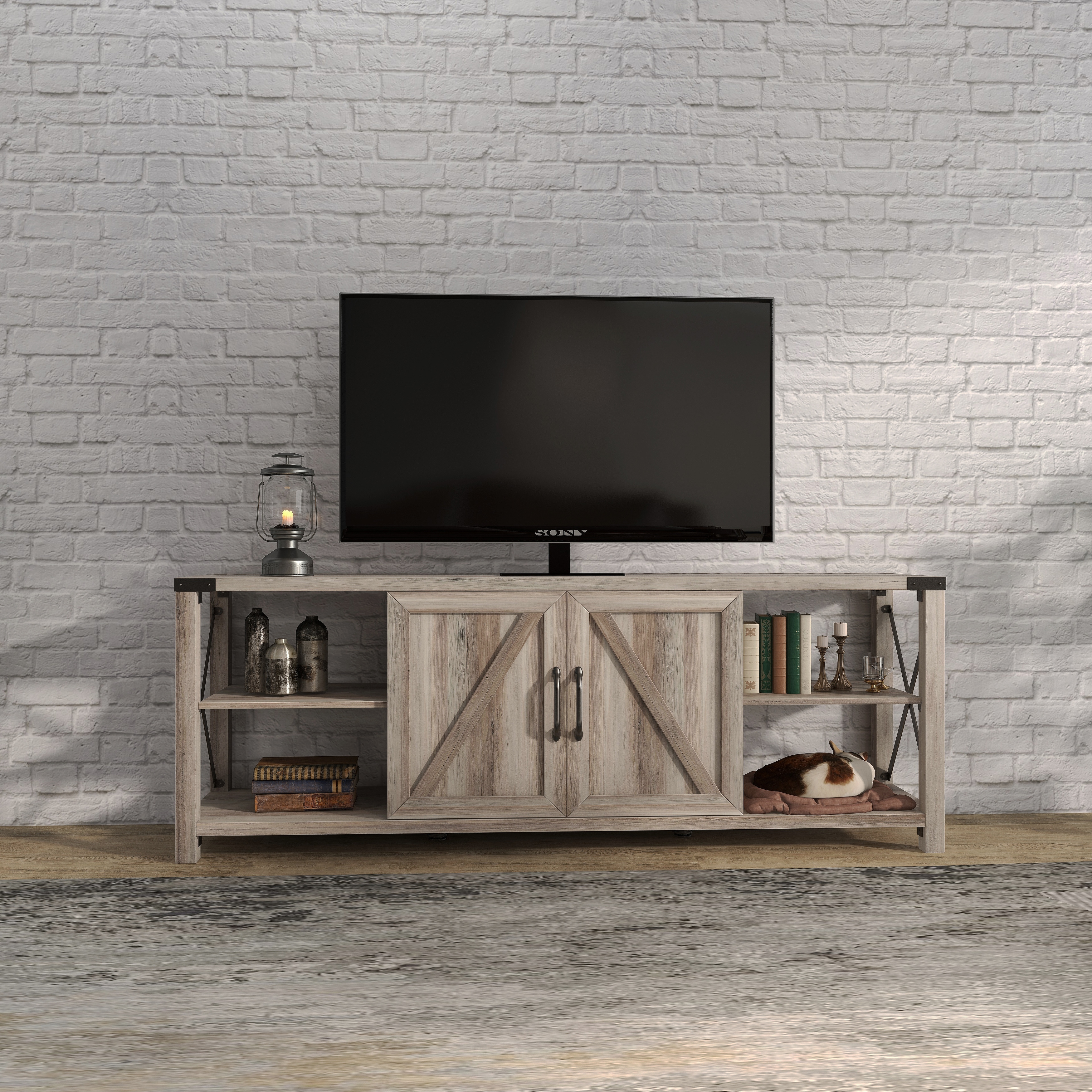 Industrial rustic deals tv stand