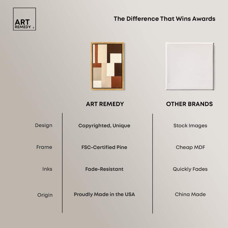 Tonal Grid I Canvas by Art Remedy