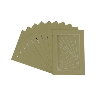 Precut Acid-Free Matboard - 8.5x11 With 6x9 Bevel Opening, Pistachio Green, 4-Ply For Photo Framing - View #6