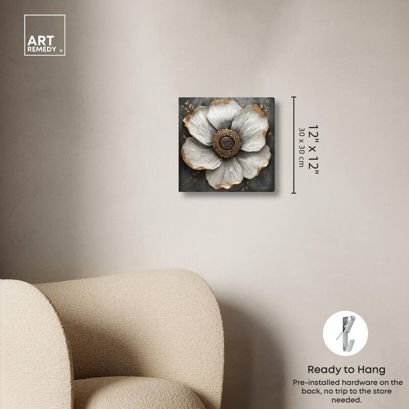 Sculpted Sepals I Canvas by Art Remedy, Gallery Wrapped
