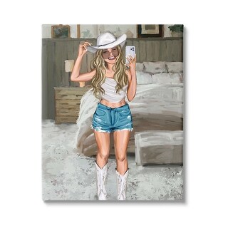 Stupell Industries Framed Wall Art - Glam Princess With Crown & Pink Florals By Ziwei Li | 11x14 Inches, Black Frame - View #6