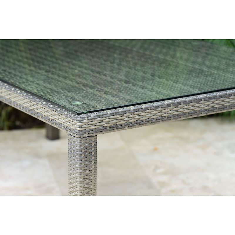 Amazonia Rouge Outdoor 9pc Patio Dining Set - With Cushions
