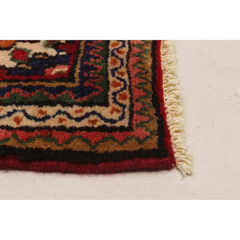 ECARPETGALLERY Hand-knotted Andelz Red Wool Rug - 3'4 x 10'4