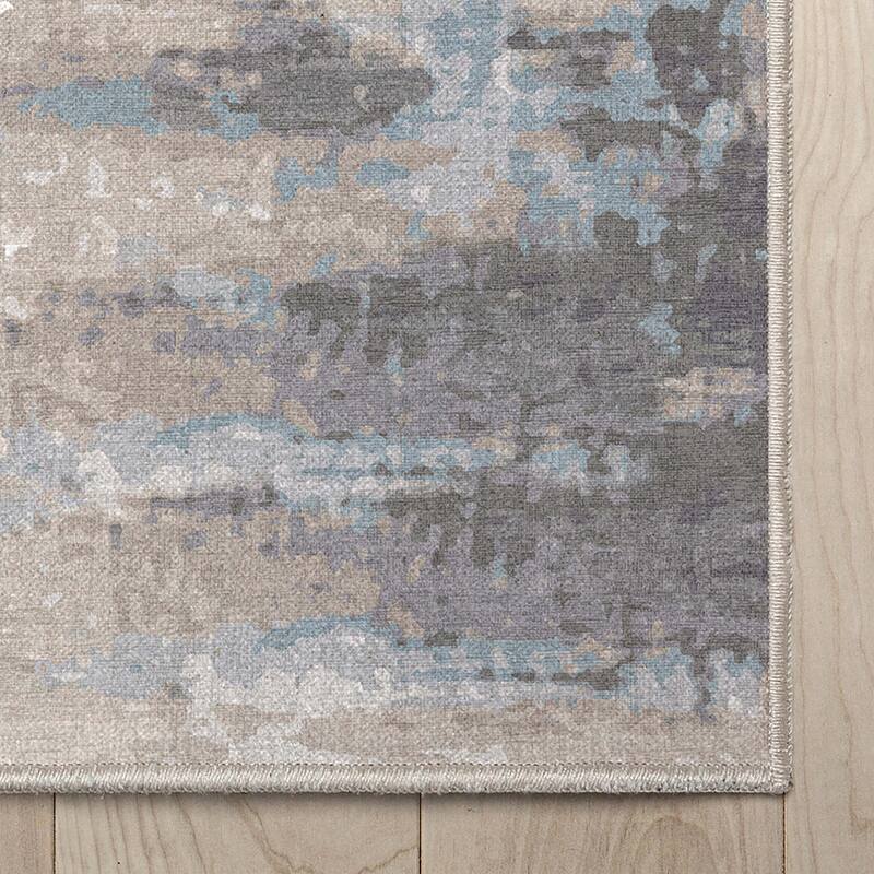 Well Woven Abstract Tuscany Modern Brushstroke Flat-Weave Rug