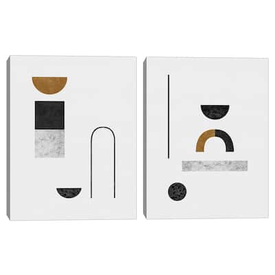 Abstract Luxe Engery, Abstract Luxe Strength by Dana Shek Canvas Art Prints