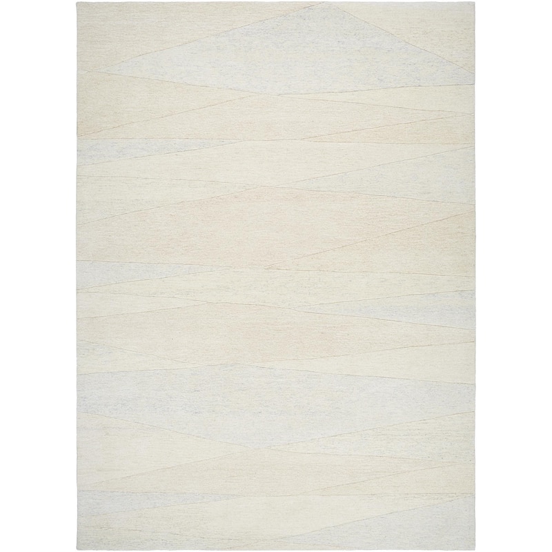 Livabliss Forum Mid-Century Abstract Area Rug - 2' 6" x 8' - Light Beige/Gray - Runner