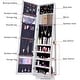 preview thumbnail 3 of 2, 360 Degree Rotatable Jewelry Cabinet with Full-Length Mirror