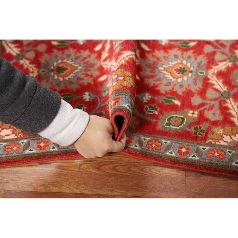 Red Floral Kazak Oriental Foyer Rug Handmade Wool Carpet - 2'0" x 3'0"